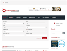 Tablet Screenshot of bhagirathpalace.com